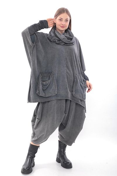 Zedd+ Plus 23727 Model Stone Color Trousers