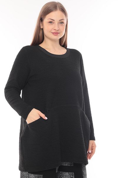 Zedd+ Plus Black Tunic - 23513 Model