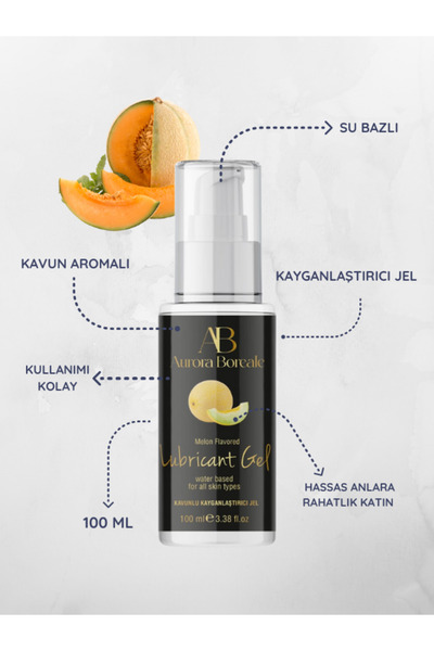 AŞKINDEPOSU Aurora Boreale Kavun Aromalı Kayganlaştırıcı Jel 100 ml Paketi Seti