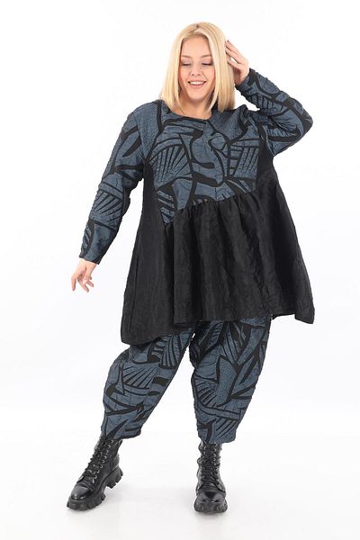 Zedd+ Plus 24620 Model Indigo Tunic