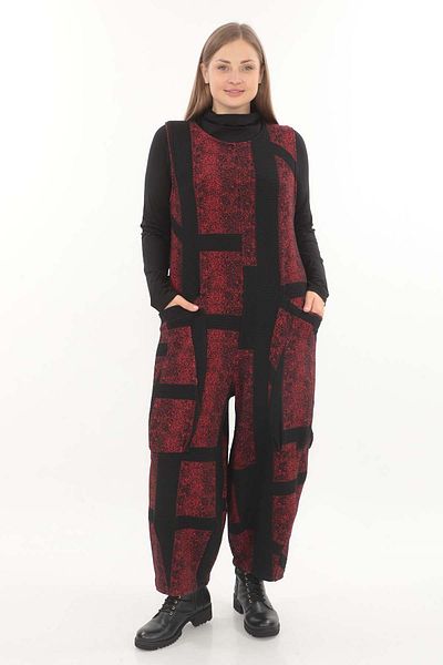 Zedd+ Plus 23510 Model Red Jumpsuit