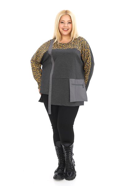 Zedd+ Plus 24538 Model Saffron Tunic