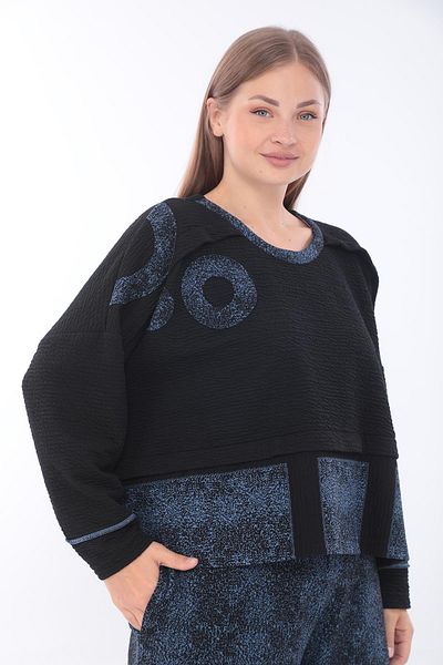 Zedd+ Plus 23511 Model Indigo Tunic