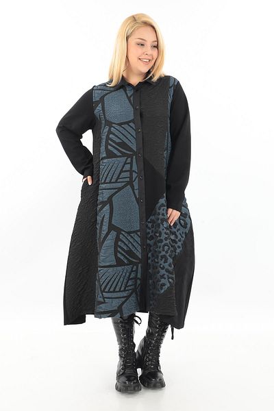 Zedd+ Plus 24660 Dress Indigo