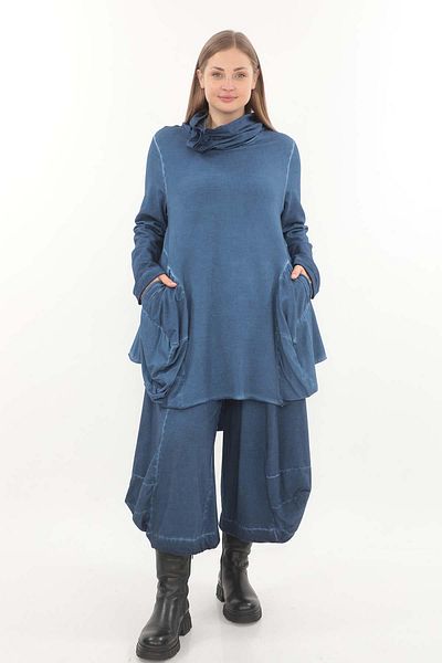 Zedd+ Plus 23581 Model Tunic - Navy Blue