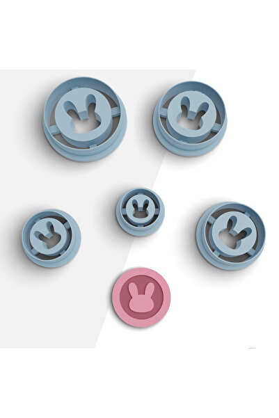 flament aşk Rabbit Stamp Shaped Polymer Clay Cutting Mold, Earring Molds, Jew...