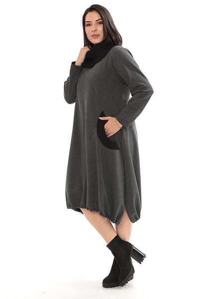 Zedd+ Plus 22629 Model Gray Dress