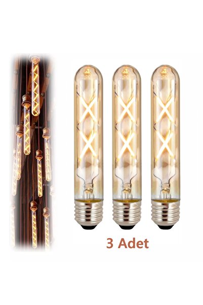 Ucuz Geldi 4w Vintage Rustik Led Ampul 2500k E27 Duy Lambam Çubuk Amber Cam S...