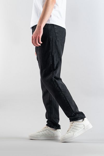 bombe Férfi alkalmi, egyenes szabású Jean Lycra farmer farmer nadrág gombzárás