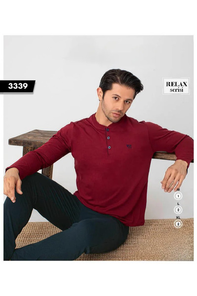 pijamakeyfi Erkek Uzun Kollu Mevsimlik & Yazlık Cepli Pijama Takımı