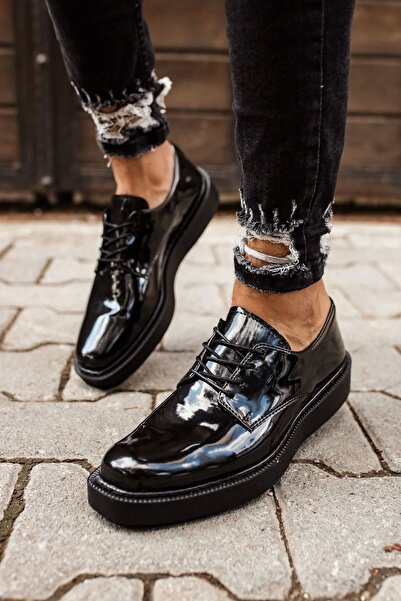 Chekich Ch001 Rst Classic Lace Ανδρικά Παπούτσια Μαύρα