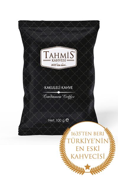Tahmis Single Pack Turkish Coffee with Cardamom 100 Gr