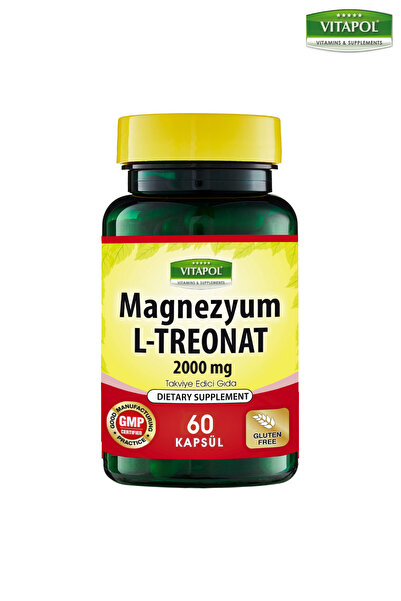 Vitapol Magnezyum L-Treonat 2000 Mg Besin Takviyesi 60 Kapsül
