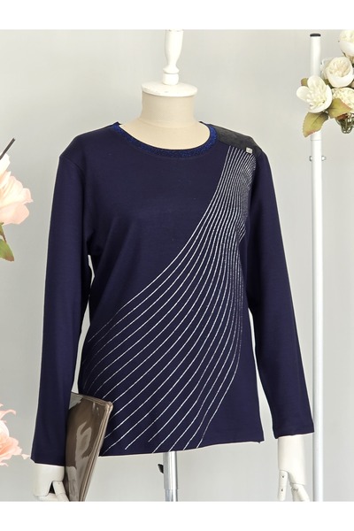 ENDAMIM ANNE BLUZ NERGİS KUMAŞ MEVSİMLİK LİKRALI RAHAT KALIP