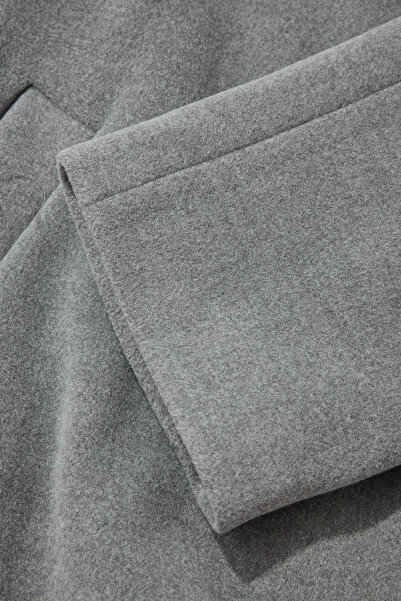 W Collection Gray Shawl Collar Coat