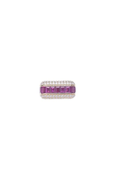 Finery by Nerrs Burgundy Baguet Ring, No Number with You Trick