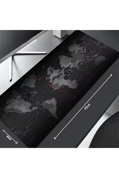 SNEXPRES Gaming Mousepad World Patterned 90 X 40 Cm World Patterned Mause Pad
