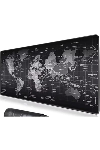 SNEXPRES Gaming Mousepad World Patterned 90 X 40 Cm World Patterned Mause Pad
