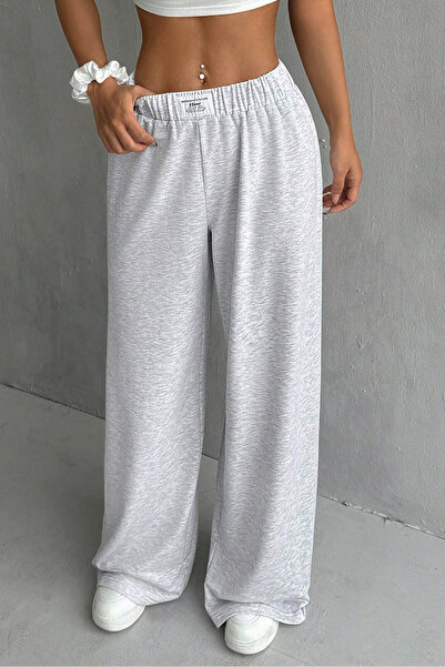 Sun Victoria Γυναικείο φούτερ με γκρι ετικέτα με λεπτομέρεια με δύο κλωστές