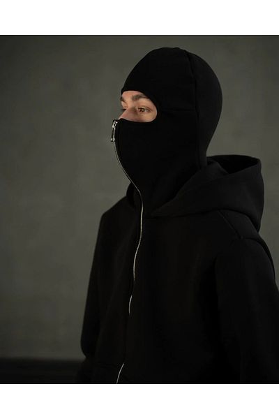 LAND MODA Hooded Masked Sweatshirt Hoodie