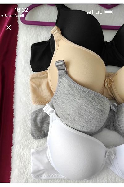 SATTENS Set de 4 sutien pentru femei fără căptușeală și sârmă - fără burete