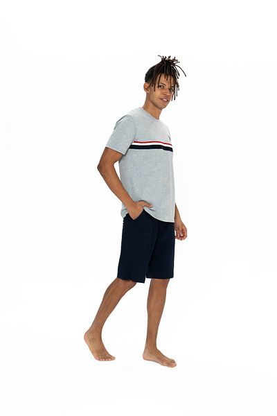 U.S. Polo Assn. Πόλο Ασν. Σετ Ανδρικές Πιτζάμες - Grey Melange 2TPT.y1t8t8g6r9i.SU