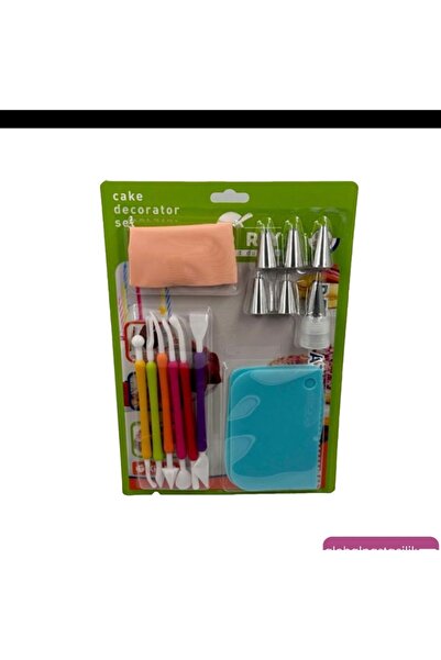 Handmade Dekorator pasta seti pasta susleme dekorasyon seti 16 parca sıkma torbasi