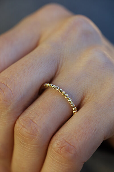 Yenigün Kuyumculuk 14 Ayar Altın Tek Sıra Dorika Yüzük