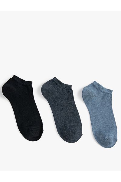 Koton Set of 3 Colorful Booties Socks