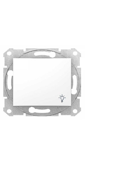 Schneider Electric Schneider Sedna White Liht Button with Bell Mark