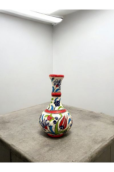 STORESZA Handmade Kütahya Tile 15 cm Double Teardrop Vase Set