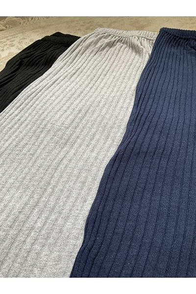 Asel Set de 3 pantaloni și pantaloni de trening pentru femei - negru, gri, afumat, ocazional pijamale confortabile pentru acasă