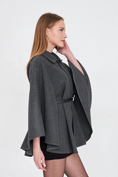 SevdeUgur Γυναικείο πανσό με κορδόνια και καστανόχρωμο γκρι ανθρακί/ Sevde Ugur