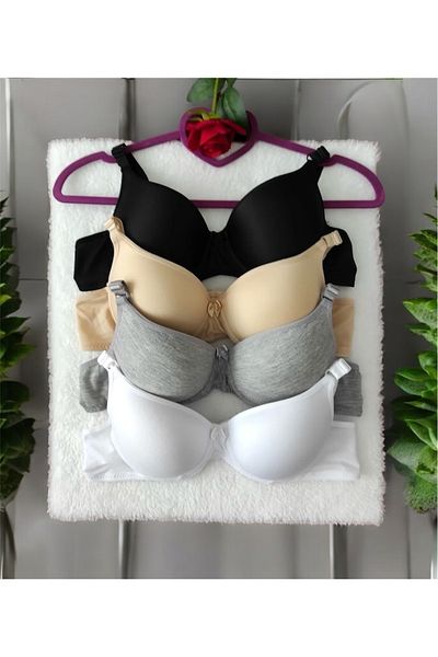 SATTENS Set de 4 sutien pentru femei fără căptușeală și sârmă - fără burete