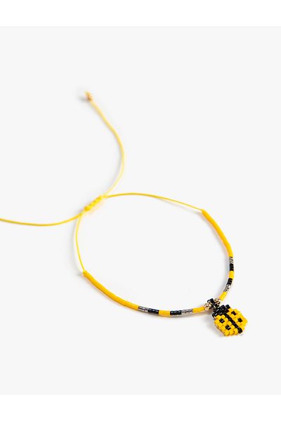 Koton Ladybug Beaded Bracelet - Charm Detailed