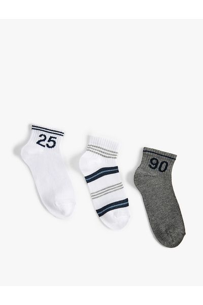 Koton Set of 3 Multicolored Cotton Blend Socks