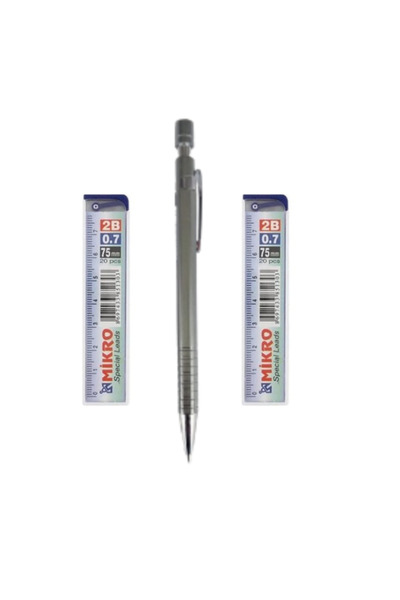 Glanart مجموعة أقلام رصاص باللون الرمادي المعدني - 0.7 سن، VK1531