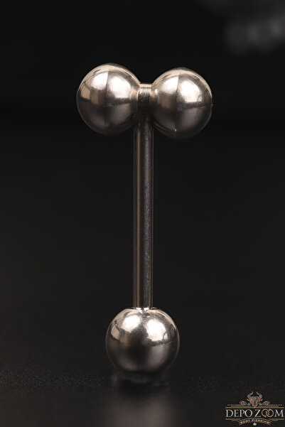 depozoom Cerrahi Çelik Dil Piercingi Anti Bakteriyel Hassas Ciltler İçin İdeal