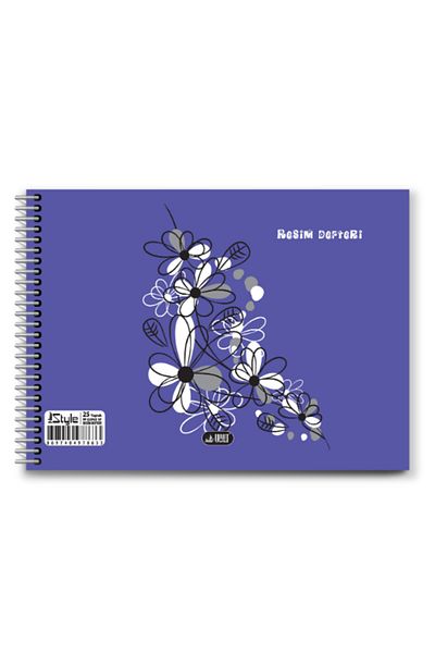 Glanart 35X50 Picture Notebook Plastic Cover 25 Sheets Picket-Trail Textured Surface Newstyle 1 Pc Purple