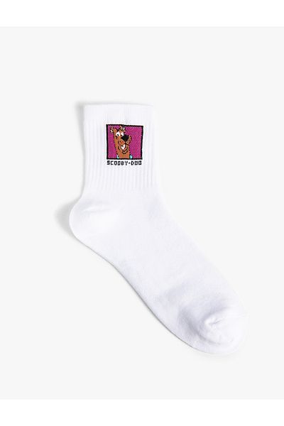 Koton Scooby Doo Socket Socks Licensed Embroidered