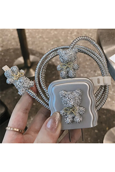 CASABLANCA Iphone 18w/20w Uyumlu Şarj Aleti Kılıfı, Şarj Kablo Koruyucu , Şar...