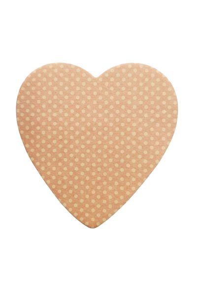 Glanart polka dot shaped notepapers adhesive 4 pieces x 20 sheets