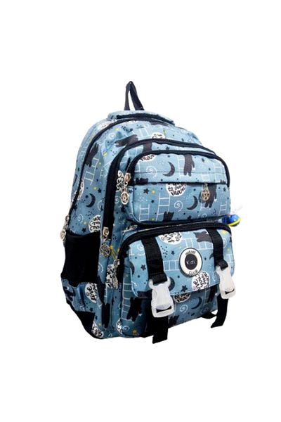 Glanart Geantă pentru școală primară complet căptușită cu 6 ochi + nutriție termos + set de 3 suporturi pentru stilouri