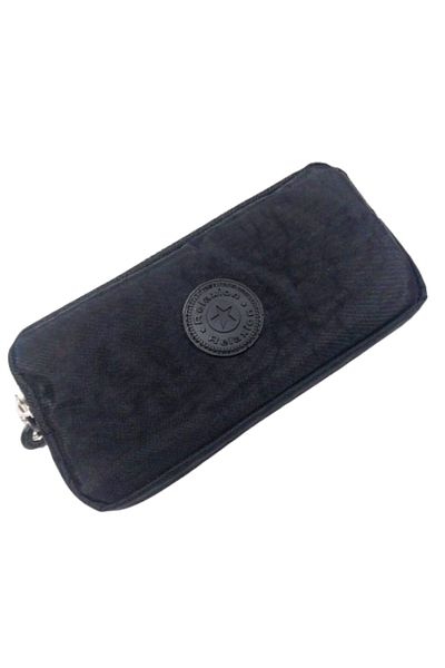 Glanart Black Crinkle 2 Compartment Pen Holder