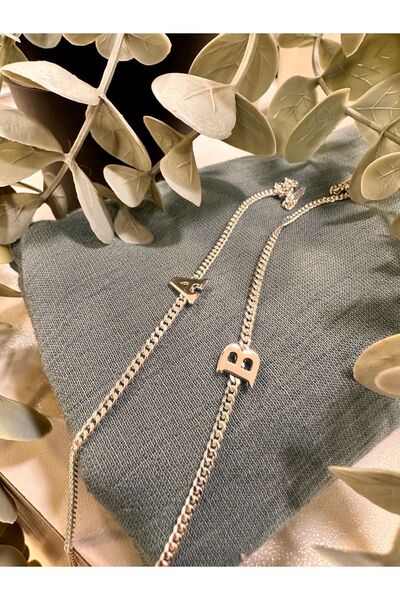 NFS GÜMÜŞÇÜLÜK 925 ayar harfli gümüş çift bilekliği