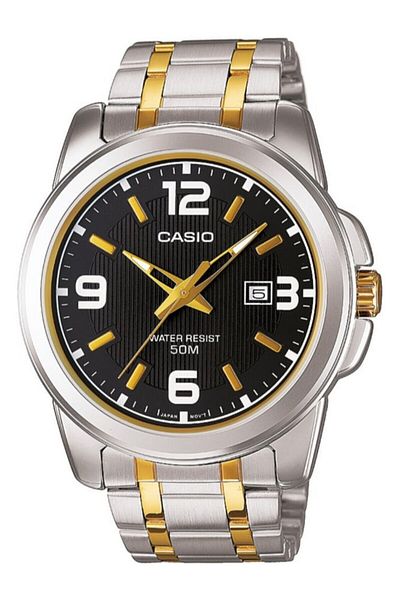 Casio Yellow Gray Color Guaranteed Men's Wristwatch
