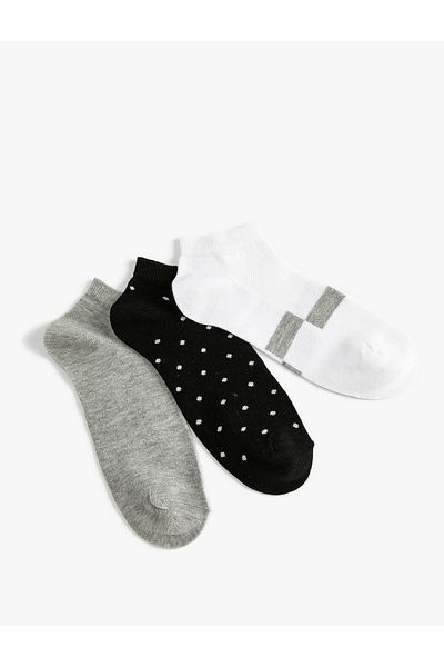 Koton Set of 3 Booties Socks Printed