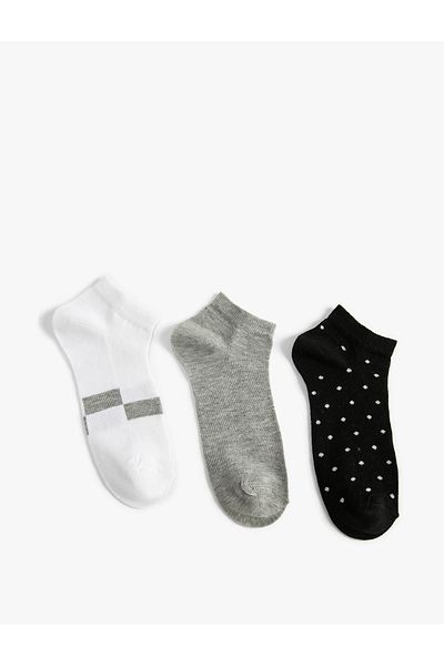 Koton Set of 3 Booties Socks Printed