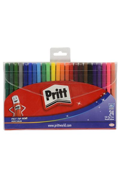 Pritt Washable Full Size Felted Crayons 24 Colors