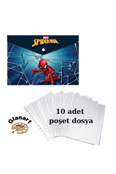 Glanart A4 size snap homework file +10 bag file